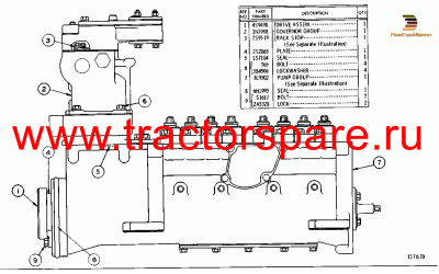 FUEL PUMP HOUSING AND GOVERNOR
