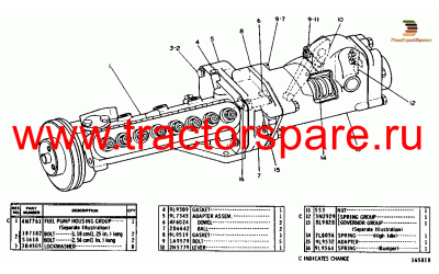 FUEL INJECTION PUMP AND GOVERNOR GROUP