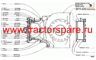 REAR AXLE HOUSING AND TRUNNION,REAR AXLE HOUSING AND TRUNNION GROUP