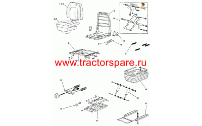 Caterpillar 225-3548 - SEAT GP-SUSPENSION Caterpillar 225-3548 - SEAT GP-SUSPENSION