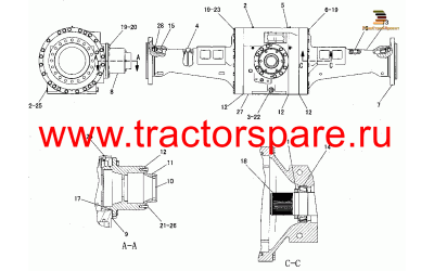 FIXED AXLE HOUSING GROUP,HOUSING GP-FIXED AXLE