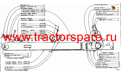 DRAFT FRAME AND TRUNNION GROUP