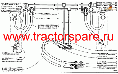 FRONT HYDRAULIC LINES GROUP,HYDRAULIC FRONT LINES GROUP