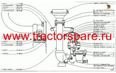 MANIFOLD CARBURETOR AND AIR CLEANER GROUP,MANIFOLD CARBURETOR AND BREATHER GROUP