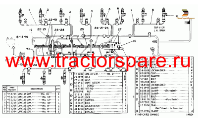 FUEL INJECTION VALVES AND LINES