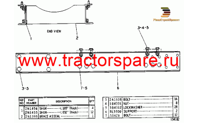 ENGINE AND GENERATOR SUPPORT RAILS GROUP