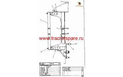 FUEL TANK, HYDRAULIC TANK AND SEAT SUPPORTS