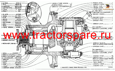 FRONT DIFFERENTIAL AND BEVEL GEAR
