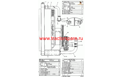 RADIATOR AND FAN DRIVE GROUP,RADIATOR AND FAN DRIVE GROUP-BLOWER-STANDARD CAPACITY