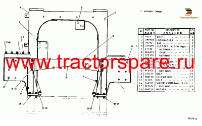 SEAT AND HYDRAULIC TANK SUPPORT