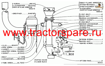 FLAME ARRESTER AND EXHAUST MANIFOLD GROUP