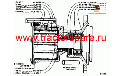 RAW WATER PUMP ASSEMBLY,WATER PUMP ASSEMBLY