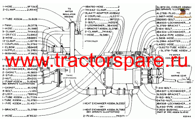 HEAT EXCHANGER, RAW WATER PUMP AND LINES GROUP
