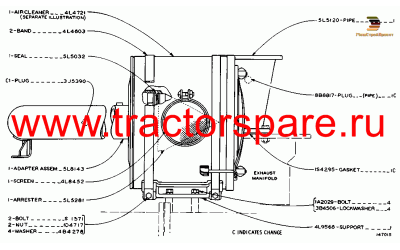 AIR CLEANER AND EXHAUST PIPE,AIR CLEANER AND EXHAUST STACK GROUP