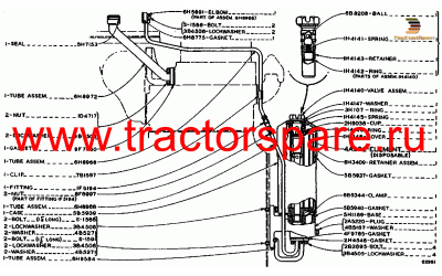 TURBOCHARGER FILTER AND OIL LINES GROUP