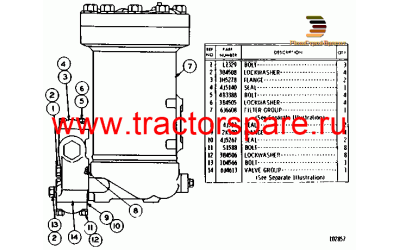 HYDRAULIC OIL FILTER AND VALVE GROUP