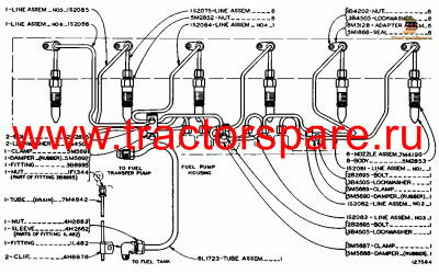 FUEL INJECTION VALVES AND LINES