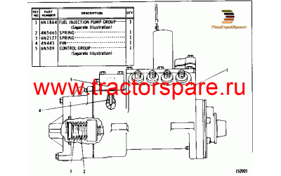 GOVERNOR AND FUEL INJECTION PUMP GROUP