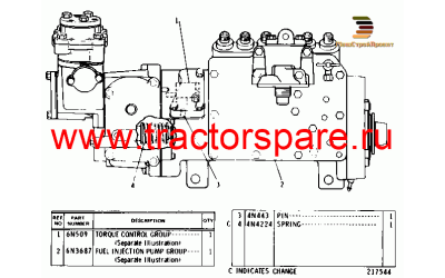 GOVERNOR & FUEL INJECTION PUMP GROUP-REPLACED BY 6N6265 LISTED ON,GOVERNOR AND FUEL INJECTION PUMP GROU