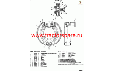 BRAKE ASSEMBLY,BRAKE ASSEMBLY - TRACTOR AND TRAILER,FRONT AND REAR AXLE BRAKE ASSEMBLY