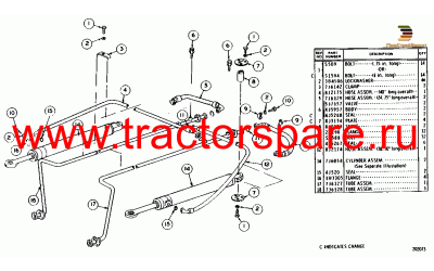 STEERING CYLINDER AND LINES,STEERING CYLINDER AND LINES GROUP