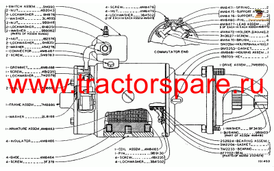 ELECTRIC STARTER ASSEMBLY,ELECTRIC STARTING MOTOR ASSEMBLY,MOTOR ASSEMBLY