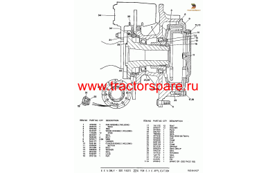 TRAILING AXLE, WHEEL AND BRAKE GROUP