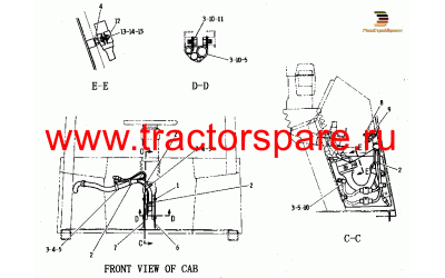 Caterpillar 8R2-517 - ROLL-OVER PROTECTIVE SYSTEM WIRING,WIRING GP,WIRING GP-OPEN ROPS Caterpillar 8R2-517 - ROLL-OVER PROTECTIVE SYSTEM WIRING,WIRING GP,WIRING GP-OPEN ROPS